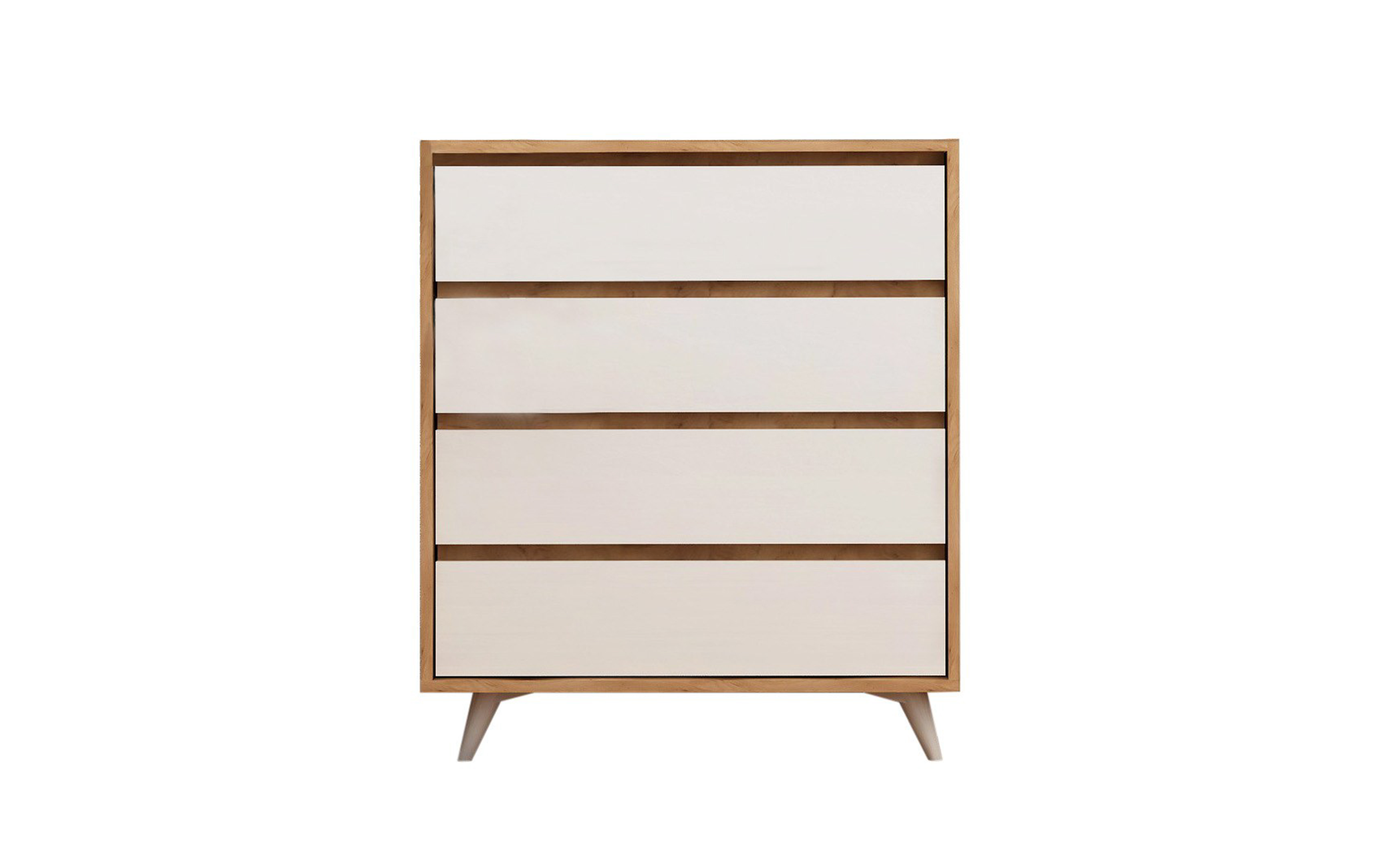 Comoda Sivera, stejar + alb  4